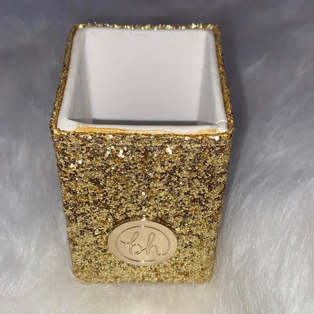 Gold Glitter Makeup Brush Holder